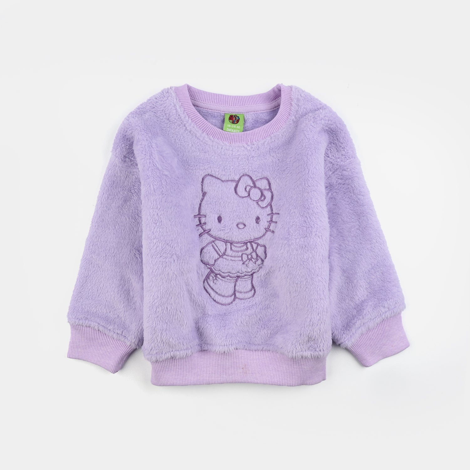 Infant Girls Fleece Sweatshirt KITTY-Purple