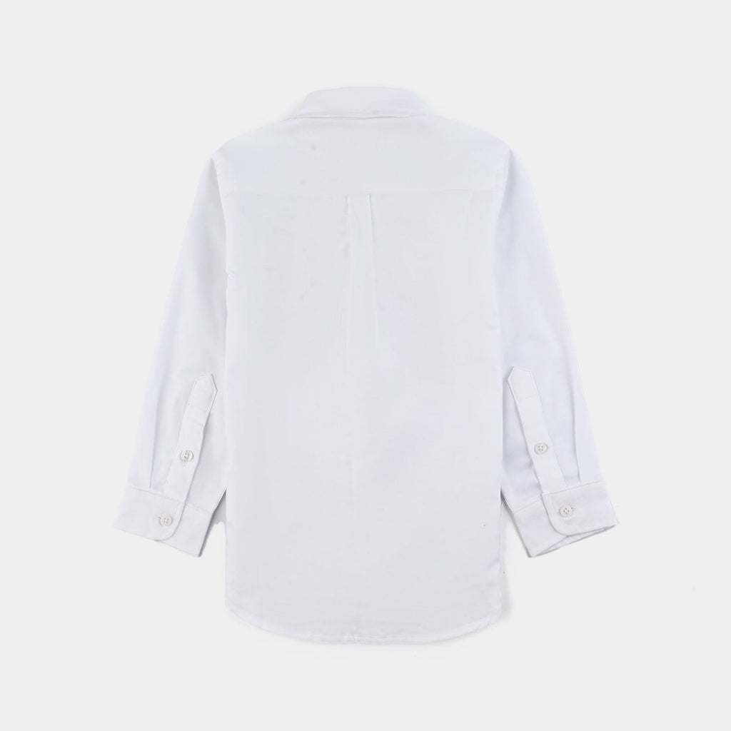 Boys Oxford Shirt (Tennis Club)-White