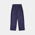 Girls Cotton Printed Pant IKAT-Purple