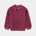 Girls Quilted Jacket Flower-Purple