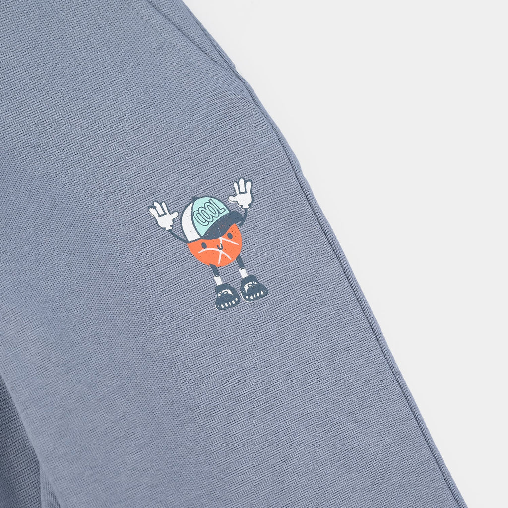 Infant Boys Fleece Pajama COOL-BLUE