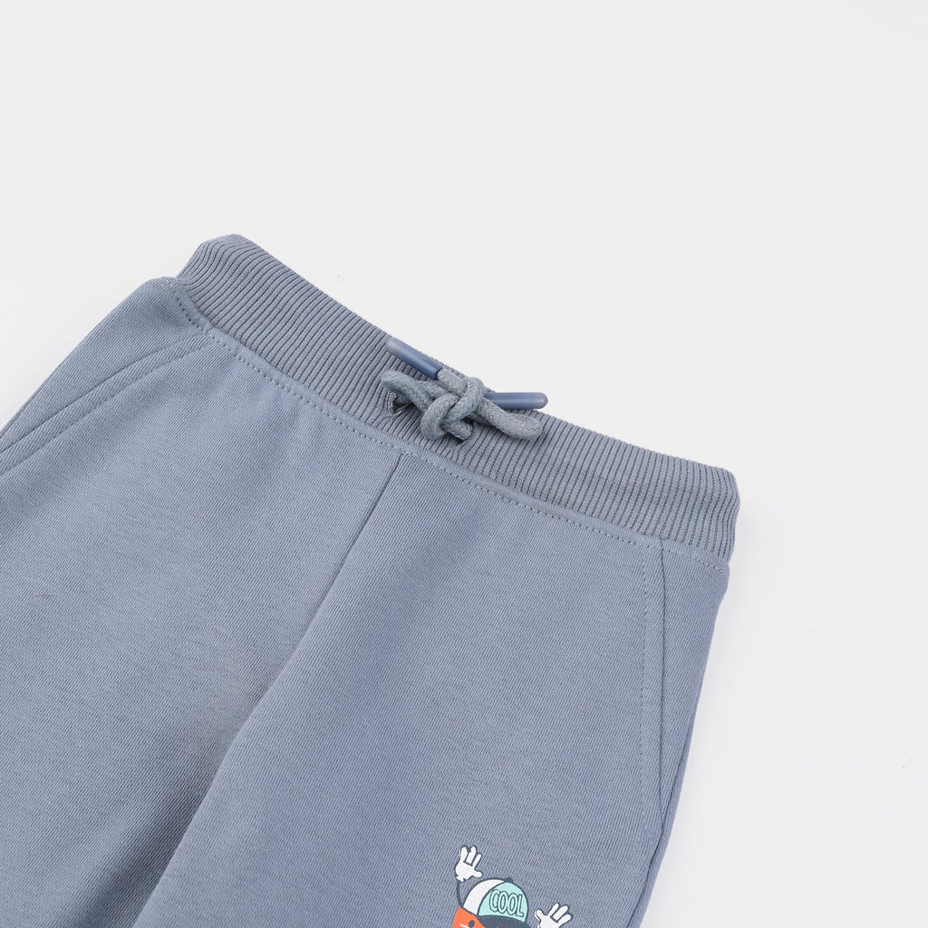 Infant Boys Fleece Pajama COOL-BLUE