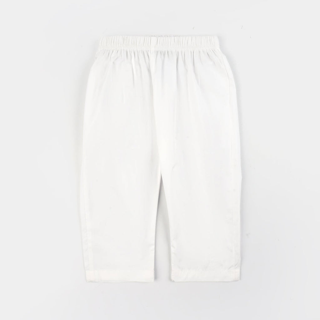 Infant Girls Cotton Casual Pant Basic-White