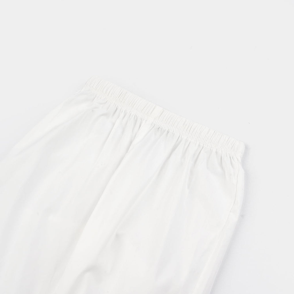 Infant Girls Cotton Casual Pant Basic-White