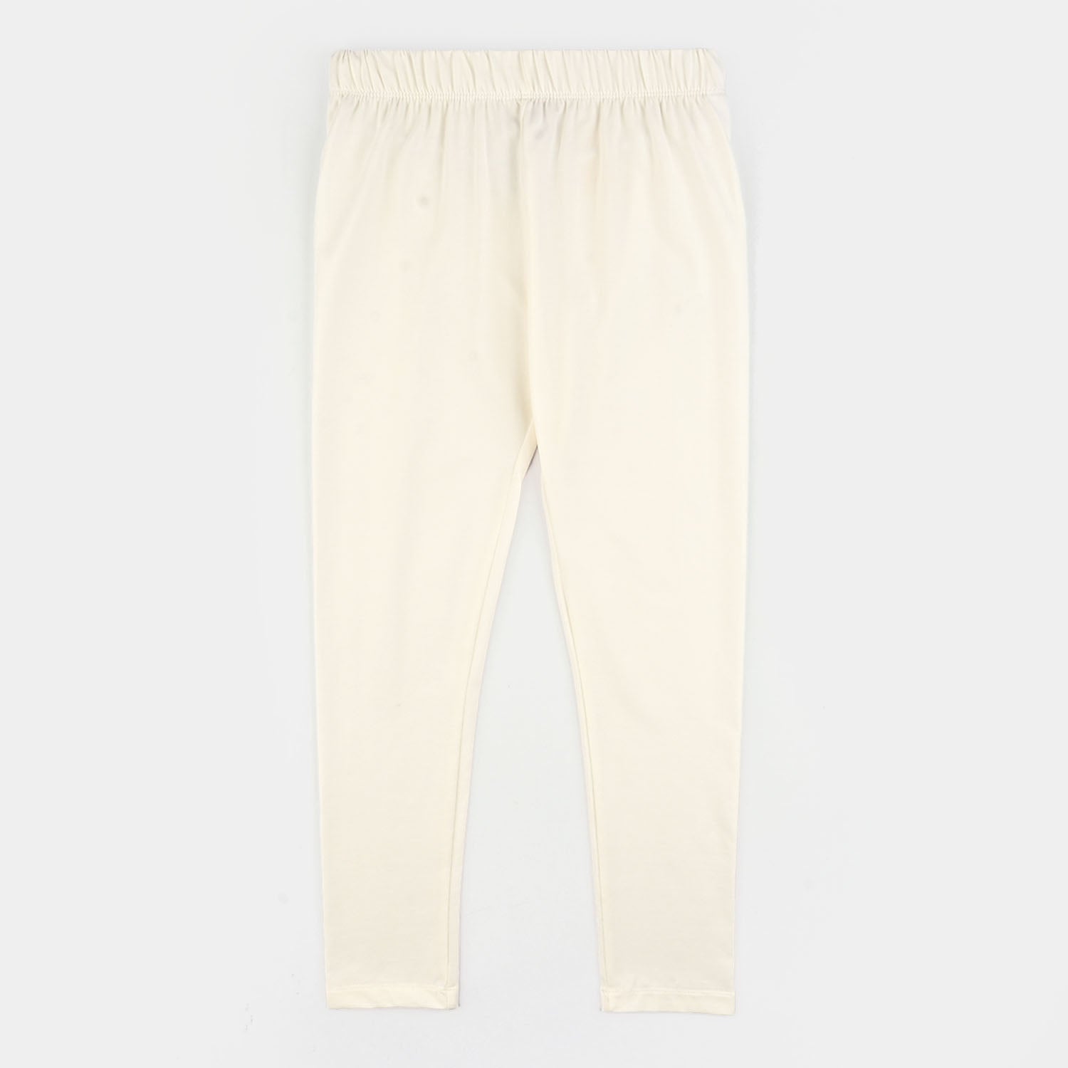 Girls Jersey/Terry Tights-White
