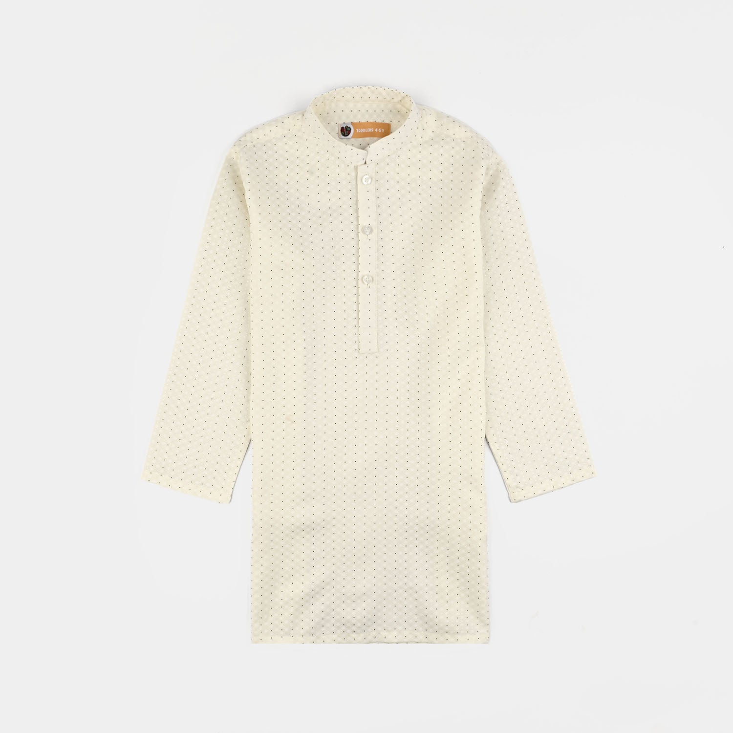 Boys Poly Viscose Kurta Pajama (Elegant)-Cream