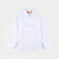 Boys Dobby Formal Shirt-White