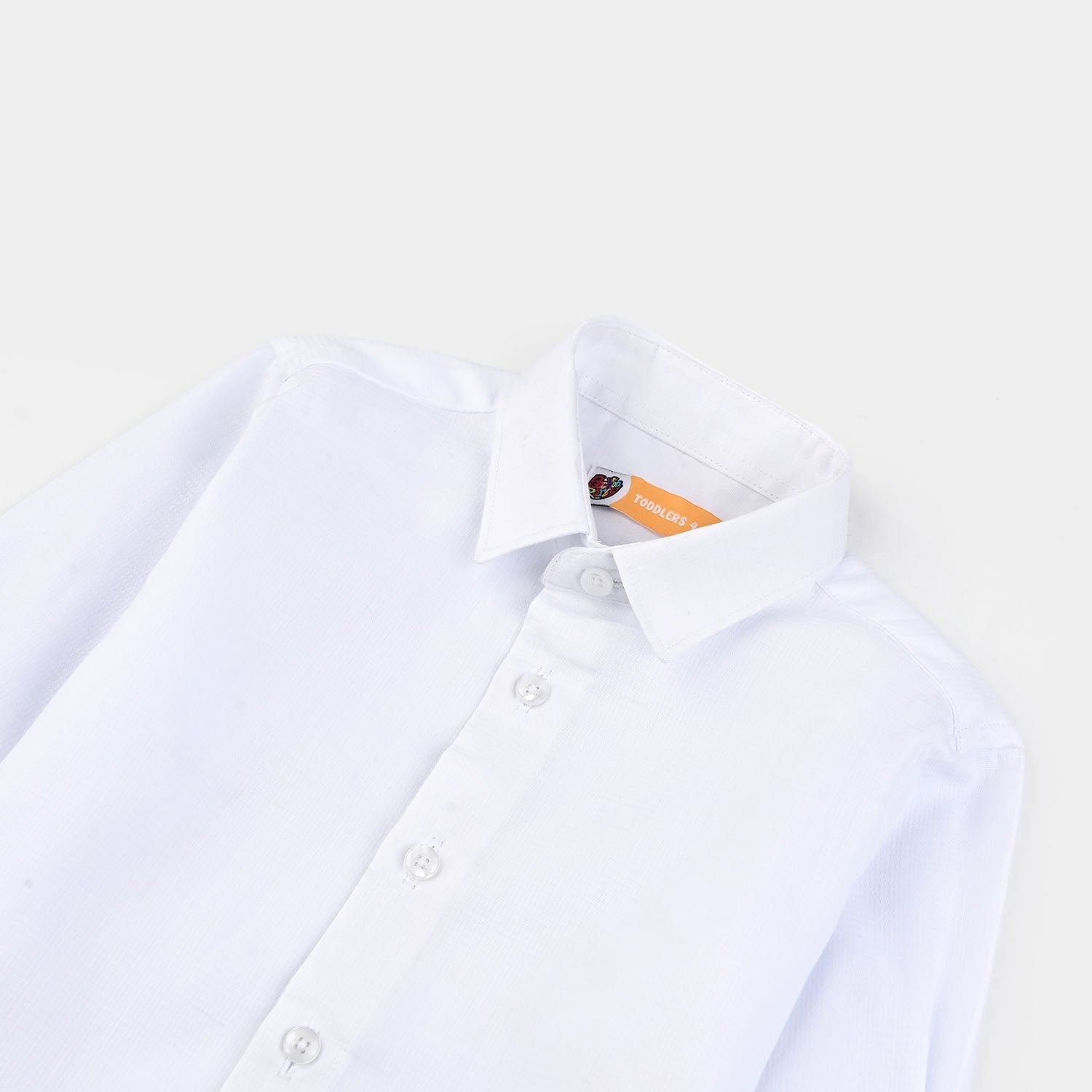 Boys Dobby Formal Shirt-White
