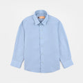 Boys Chambray Formal Shirt-BLUE