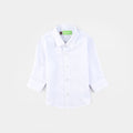 Infant Boys Dobby Formal Shirt-White