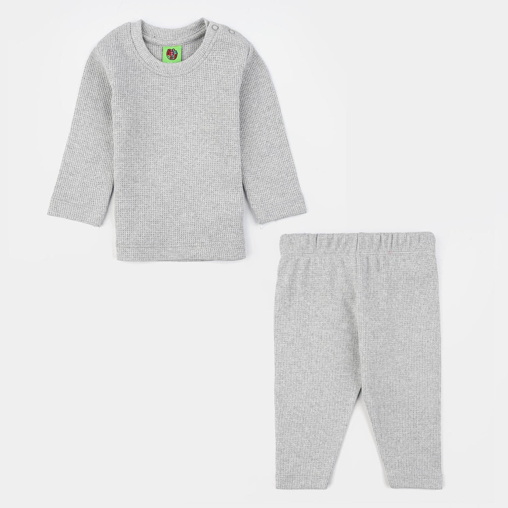 Infant Boys Thermal Inner Wear Suit-GREY