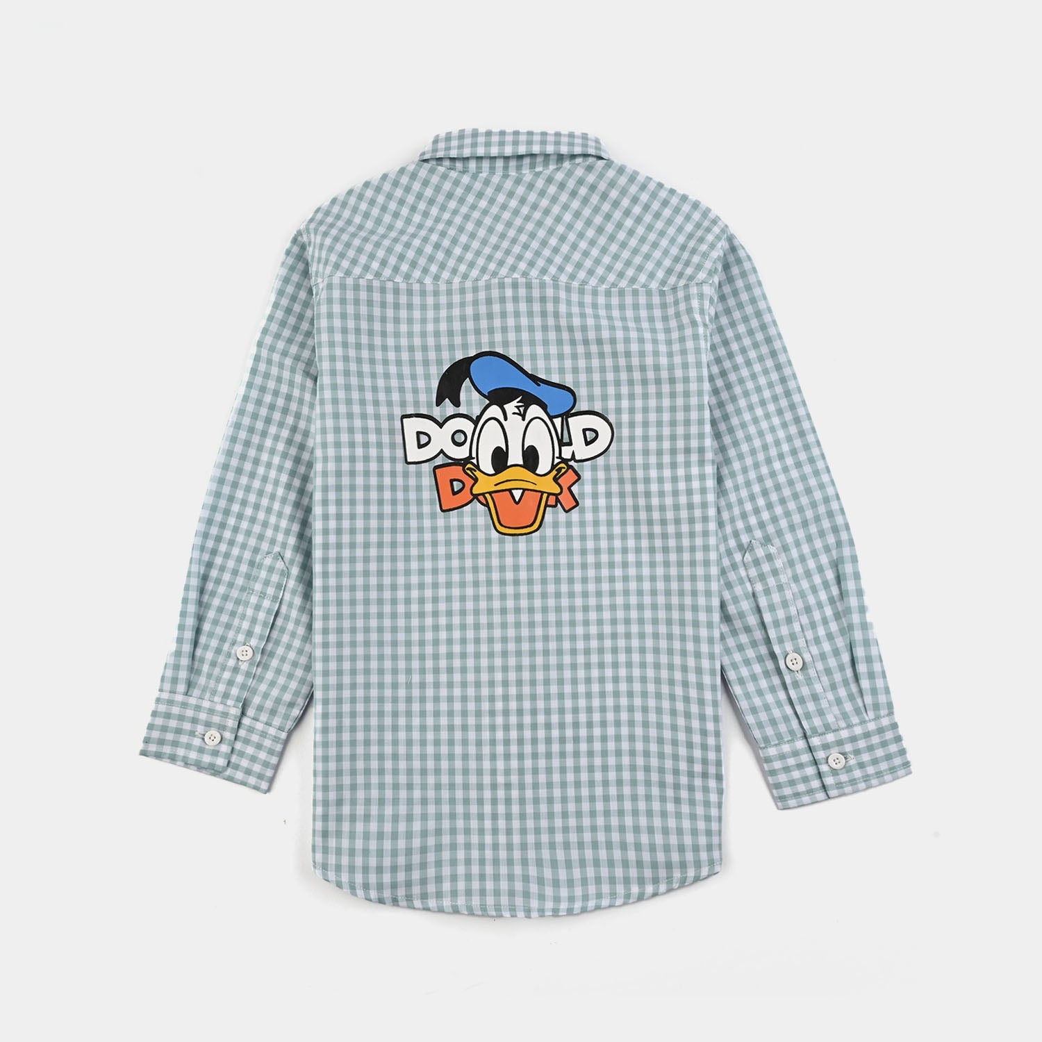 Boys Yarn Dyed Shirt-Light Blue Check