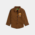 Infant Boys Yarn Dyed Shirt (Little Player)-Yellow Check
