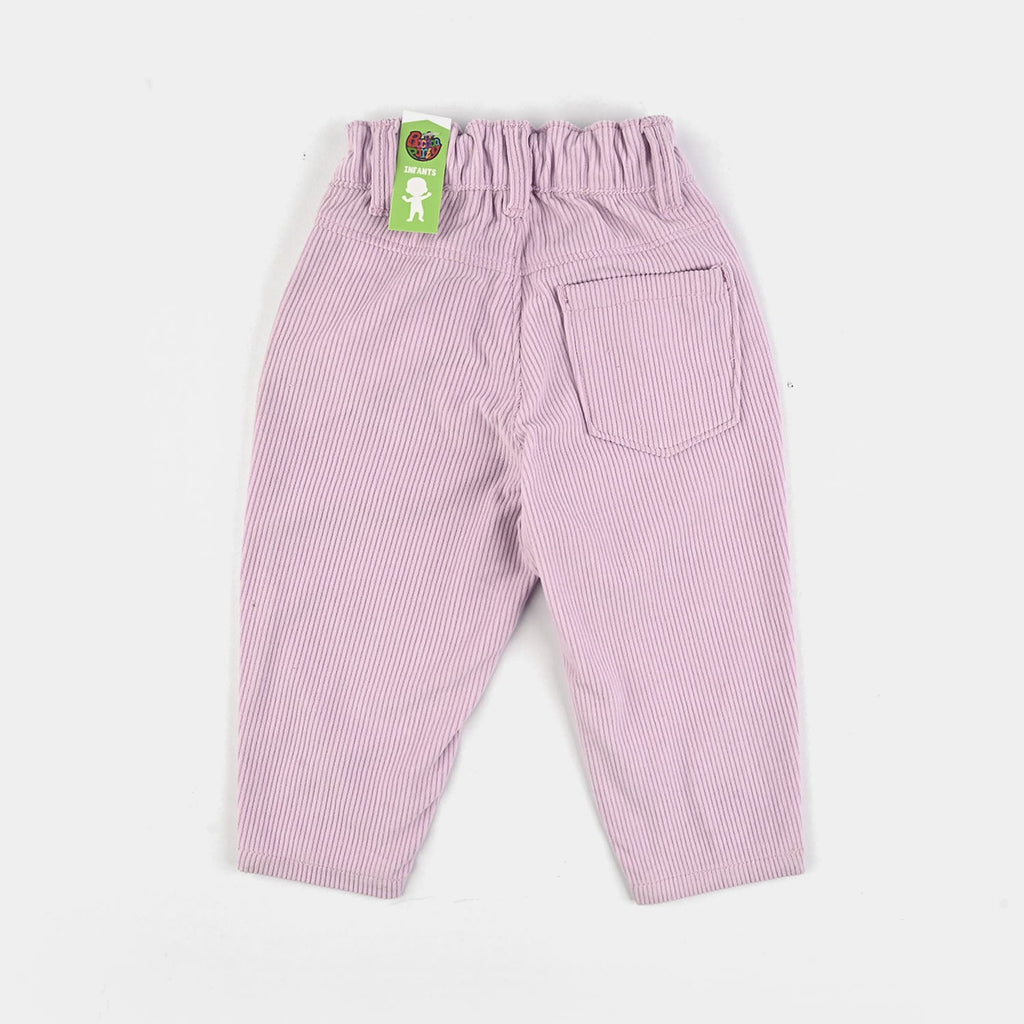 Infant Girls Corduroy Pant Cone-Pink