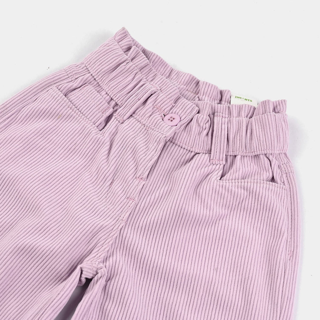 Infant Girls Corduroy Pant Paper-Pink