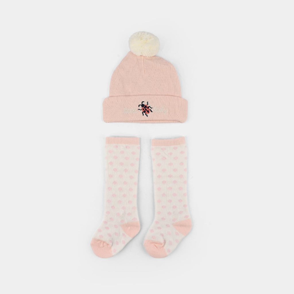 Baby Pack of 2 Warm Cap & Socks Set